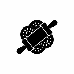 creative details  Rolling Pin Icon vector Illustration