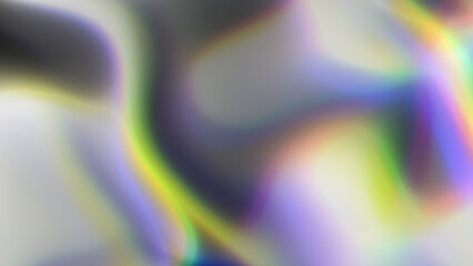 Chrome holographic liquid metal reflection surface abstract rainbow texture