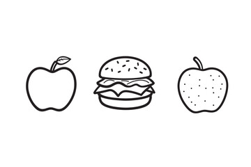 Stylish Food Icon Design