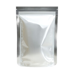 Transparent Stand Up Pouch With Visible Zip Lock And isolated on a transparent background