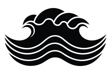 Ocean waves vector icon