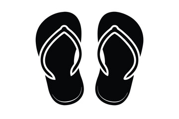 flip flops sandals vector icon