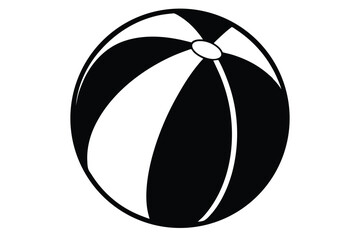Beach ball vector icon