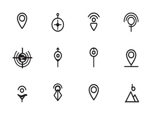 GPS Signal Icon Ultra Minimalist