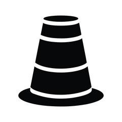 traffic cones isolated on white