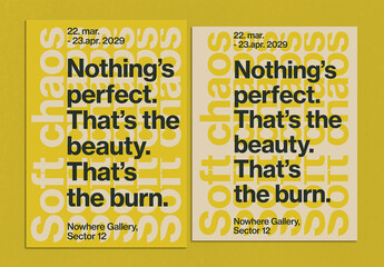 Contemporary Typography Poster Layout