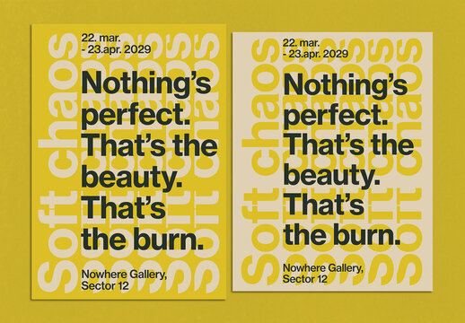 Contemporary Typography Poster Layout