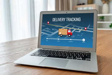 Delivery tracking system for e-commerce and modish online business to timely goods transportation...