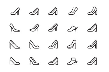 High Heel Icon Ultra Minimalist Style