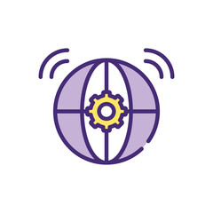 Network  Icon vector stock illustration