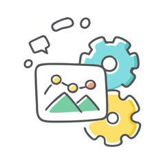 ai generated content icon, ai generated content vector illustration-simple illustration of ai generated content, perfect for ai generated content logos and icons