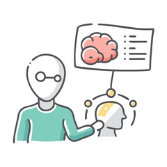 ai model training icon, ai model training vector illustration-simple illustration of ai model training, perfect for ai model training logos and icons