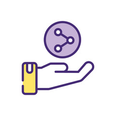 Share  Icon vector stock illustration