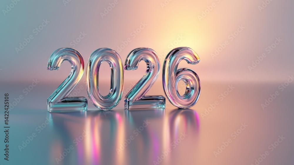 Leinwandbilder transparent 3d glass numbers 