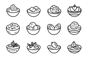 Hummus Icon for Ultra Minimal Designs