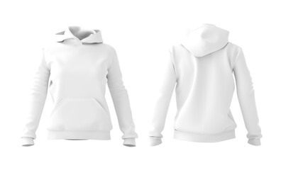 3D Illustration. Hoodie mockup isolated