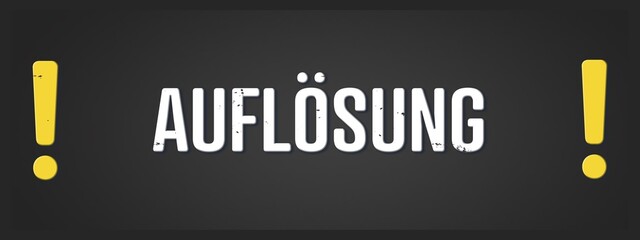 Fototapeta premium Aufloesung (resolution) - A blackboard illustration with white text.