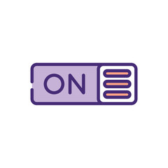 Switch On Icon vector stock illustration