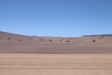 Lagoons, volcanoes and geysers in the Uyuni desert