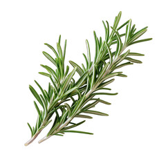Fototapeta premium rosemary on white background