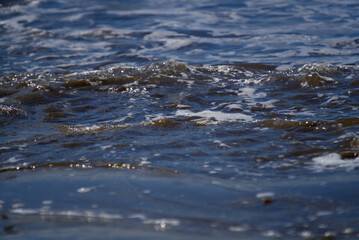 Water flowing into the ocean