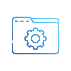 Folder  Icon vector stock illustration
