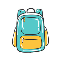 backpack icon, backpack vector illustration-simple illustration of backpack, perfect for backpack logos and icons