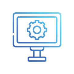 System  Icon vector stock illustration