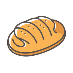 bread icon, bread vector illustration-simple illustration of bread, perfect for bread logos and icons
