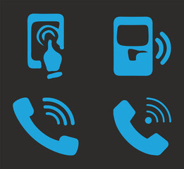 Phone icon set. Chat bubble icon. Telephone call sign. Contact icon phone mobile call. Contact us. Contact us symbol