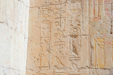 Mortuary Temple of Queen Hatshepsut in Deir El-Bahri, west bank, Luxor, Egypt. 