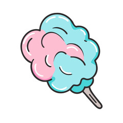 cotton candy icon, cotton candy vector illustration-simple illustration of cotton candy, perfect for cotton candy logos and icons