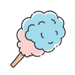 cotton candy icon, cotton candy vector illustration-simple illustration of cotton candy, perfect for cotton candy logos and icons