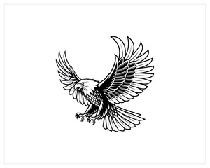 Eagle Tattoo stock, Eagle Tattoo Vector Art, Icon Free SVG Download