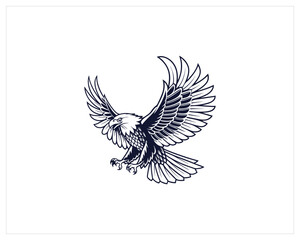 Eagle Tattoo stock, Eagle Tattoo Vector Art, Icon Free SVG Download