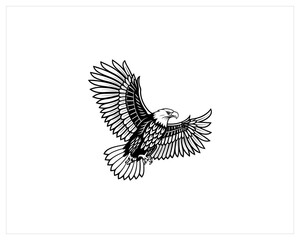 Eagle Tattoo stock, Eagle Tattoo Vector Art, Icon Free SVG Download