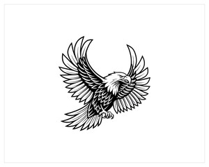 Eagle Tattoo stock, Eagle Tattoo Vector Art, Icon Free SVG Download