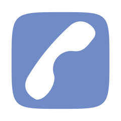 Ringing phone icon. Retro symbol