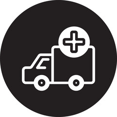 Ambulance  glyph icon