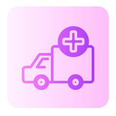 Ambulance  gradient icon