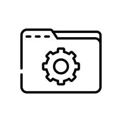 Folder  Icon vector stock illustration