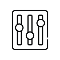 Control Panel Icon vector stock illustration