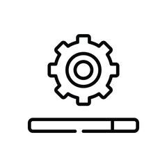 Settings  Icon vector stock illustration
