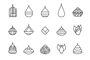 Simple Maamoul Icon Illustration Design