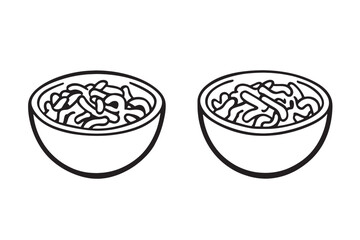 Mac and Cheese Minimalist Illustration