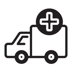 Ambulance  glyph icon