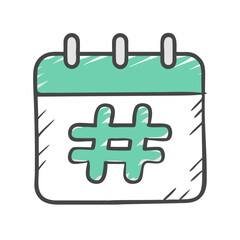 Obraz premium event hashtag icon, event hashtag vector illustration-simple illustration of event hashtag, perfect for event hashtag logos and icons