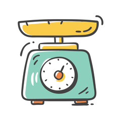 food scale icon, food scale vector illustration-simple illustration of food scale, perfect for food scale logos and icons
