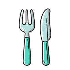fork and knife icon, fork and knife vector illustration-simple illustration of fork and knife, perfect for fork and knife logos and icons