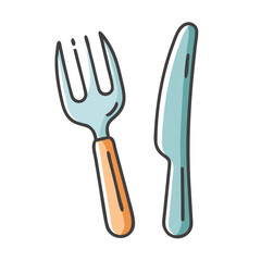 fork and knife icon, fork and knife vector illustration-simple illustration of fork and knife, perfect for fork and knife logos and icons